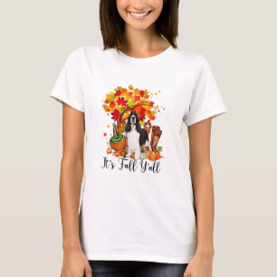 Camiseta É o Dia das Bruxas do Cachorro Espanhol do Fall Y'