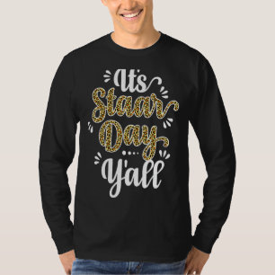 Camiseta É o dia do escadaria, leopardo do dia do teste par