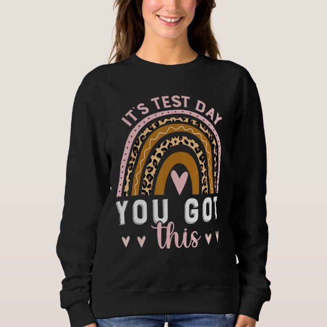 Camiseta É o dia do teste que você tem esta Rua de professo (Frente)