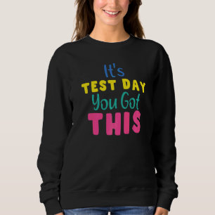 Camiseta É o dia do teste que você tem este professor no di