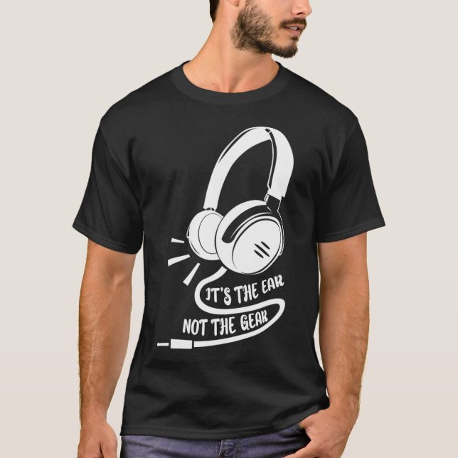 Camiseta É O Engenheiro De Gravação De Áudio De Engrenagens (Frente)