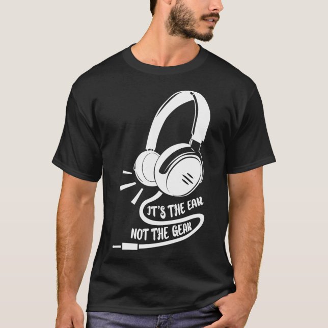 Camiseta É O Engenheiro De Gravação De Áudio De Engrenagens (Frente)