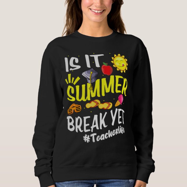 Camiseta É O Fim Do Verão, Professora No Fim Do Ano? (Frente)