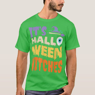 Camiseta É o Halloween Witches Groovy Vintage Witch Ha