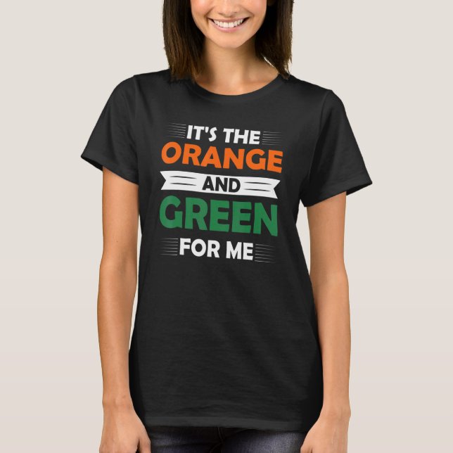 Camiseta É o Laranja e Verde para mim, Black College Hum (Frente)