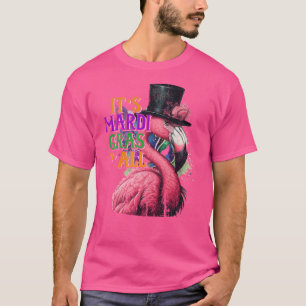 Camiseta É o Legal Flamingo do Carnaval do Mardi Gras Yall