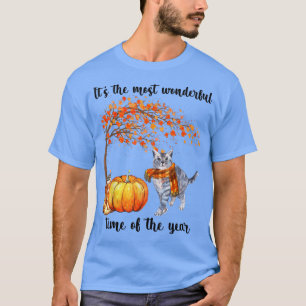 Camiseta É O Mais Maravilhoso Horário De Outono Gato Scarf