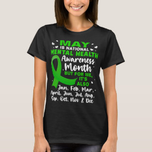 Camiseta É o Mês de Conscientização da Saúde Mental Masculi