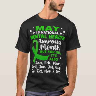 Camiseta É o Mês de Conscientização da Saúde Mental Masculi