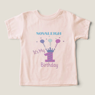 Camiseta É o meu 1º aniversário, meninas