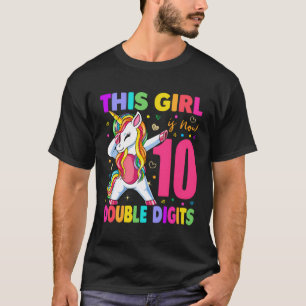Camiseta É O Meu 10º Aniversário, Esta Rapariga Tem 10 Anos