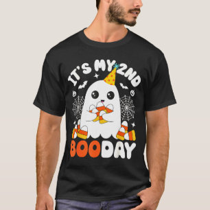 Camiseta É o meu 2º Dia do Boo, Fantasma engraçado de Hallo