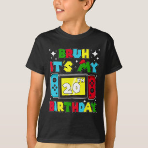 Camiseta É o meu 20º aniversário Video Game 20 Anos de Idad