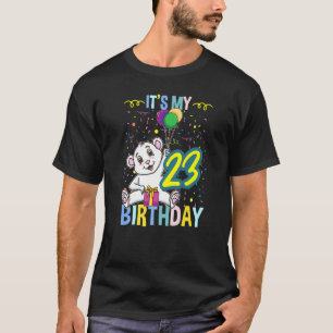 Camiseta É O Meu 23º Aniversário Urso Polar