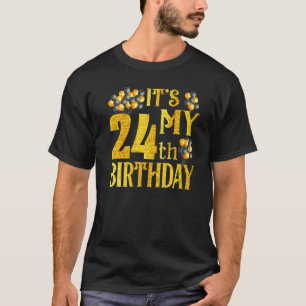 Camiseta É o meu 24º aniversário Feliz aniversário de 1998