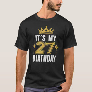 Camiseta É o meu 27º presente de aniversário para um homem