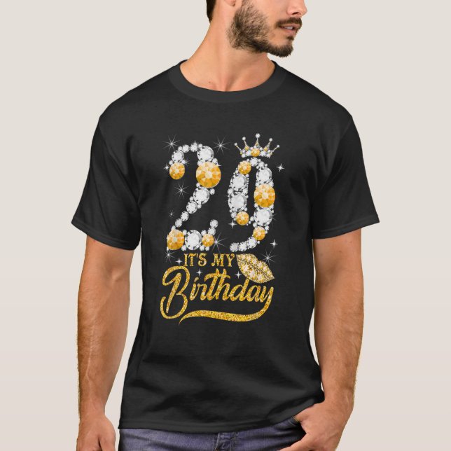 Camiseta É o meu 29º aniversário Rainha 29 anos Calçados (Frente)