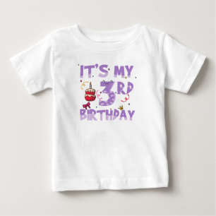 Camiseta É o meu 3º aniversário