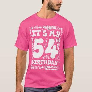 Camiseta É O Meu 54º Aniversário Com Hip Hop E Rua De Grafi