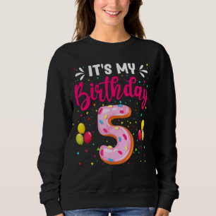 Camiseta É o meu 5 Aniversário de Aniversário Garotas 5 Ano
