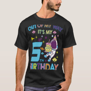 Camiseta é o meu 5 de aniversário do astronauta.