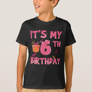 Camiseta É o meu 6º aniversário