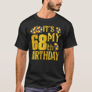 Camiseta É o meu 68º aniversário Feliz aniversário de 1954