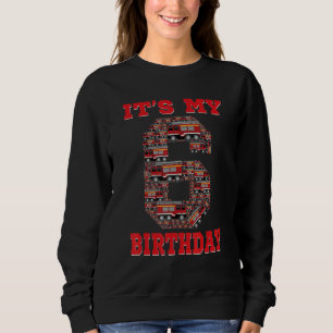 Camiseta É o meu 6 de Aniversário de Bombeiros de 6 anos