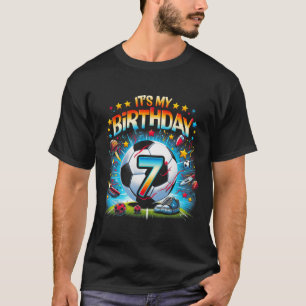 Camiseta É o meu 7º aniversário de meninos Futebol Footbyll