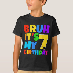Camiseta É o meu 7º aniversário engraçado festa de 7 anos d