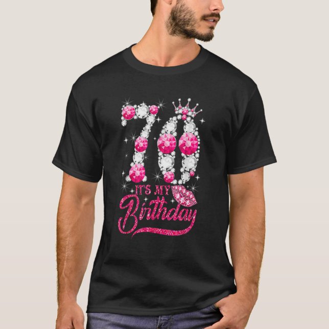 Camiseta É o meu 70 Aniversário Rainha 70 anos Calçados (Frente)