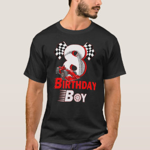 Camiseta É o meu 8.º Aniversário, 8 Toddler Racing Car Driv