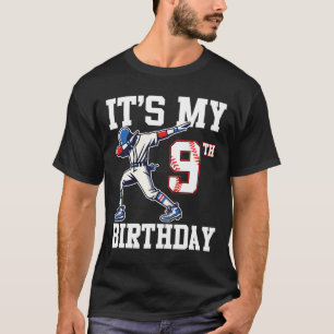 Camiseta É o meu 9º aniversário Bysebyll 9 anos de idade An