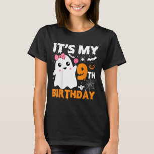 Camiseta É o meu 9º aniversário, o Fantasma Pumpkin Hal