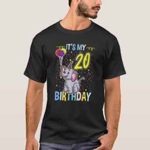 Camiseta É O Meu Animal De Elefante De Aniversário 20