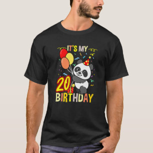 Camiseta É O Meu Animal De Panda De Aniversário 20