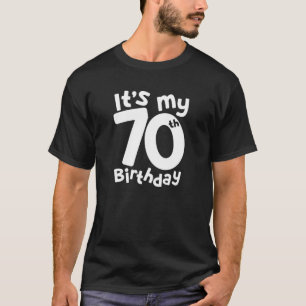 Camiseta É o meu aniversário 70, aos 70 anos, 70 Birt eng
