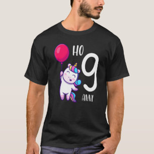 Camiseta É o meu aniversário, a menina dos 9 anos que eu go