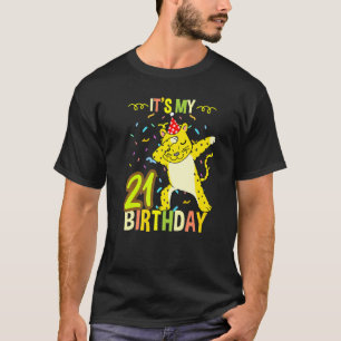Camiseta É O Meu aniversário de 21 anos Dabbing Cheetah