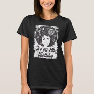 Camiseta É o meu aniversário de 29 anos de Negra Negra Negr