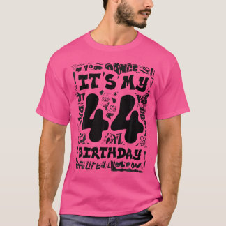 Camiseta É O Meu Aniversário De 44 Com A Rua Do Grafite E O
