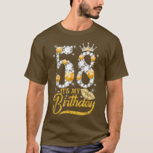 Camiseta É o meu aniversário de 58 anos, Rainha de 58 anos,