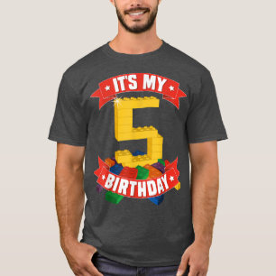 Camiseta É o meu aniversário de 5 anos.