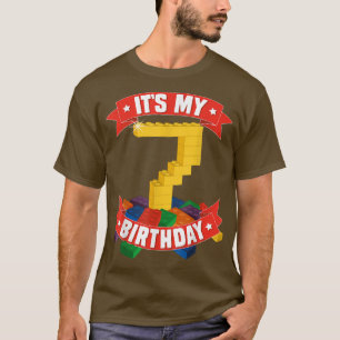 Camiseta É o meu aniversário de 7 anos.