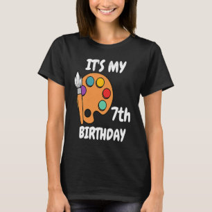 Camiseta É o meu aniversário de 7, comemoração de 7 dias de