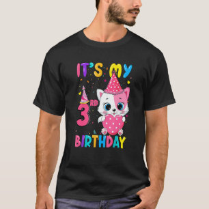 Camiseta É o meu aniversário de aniversário de 3 anos