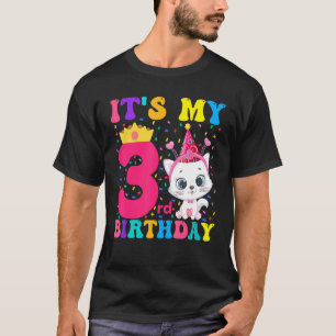 Camiseta É o meu aniversário de aniversário de 3 anos