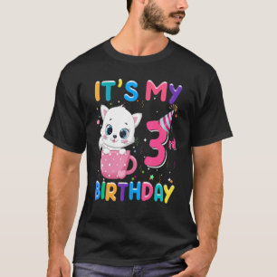 Camiseta É o meu aniversário de aniversário de 3 anos