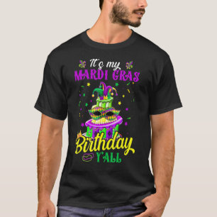Camiseta É o meu aniversário de Mardi Gras.