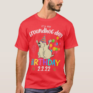 Camiseta É o meu aniversário do Dia da Marmota 2